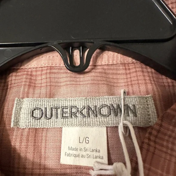 Outerknown Winddrift Plaid Button-Up Women's Top - NWT - Size L - Picture 7 of 12